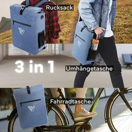 MIVELO Fahrradtasche 25 l Olivgrün