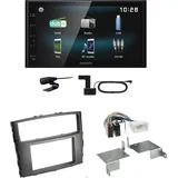 Kenwood DMX-125DAB USB Bluetooth DAB+ Einbauset für Mitsubishi Pajero bis 2014