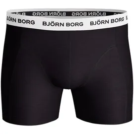 Björn Borg Boxershorts Cotton Stretch 3er Pack Schwarz / Weiß XL