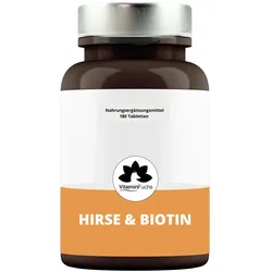 Hirse und Biotin (Vitamin B7) Tabletten hochdosiert 100 St