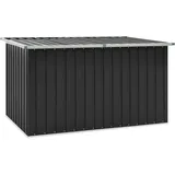 homiuse Gartenbox Anthrazit Aufbewahrungsbox Aufbewahrungstruhe Gartentruhe Garten Wasserdicht Kissenbox Outdoor Wasserdicht Gartenbox Klein Auflagenbox Verzinkter Stahl Klappdeckel 171 x 99 x 93 cm