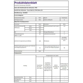 PKM KG240EW Kühl-Gefrierkombination (173 l, 1422 mm hoch, Weiß)