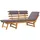 vidaXL Gartenbank 190 x 60 x 75 cm braun inkl. Auflage