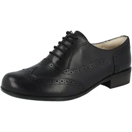CLARKS Hamble Oak Derby, Schwarzes Leder, 37.5