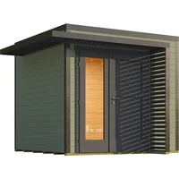 Weka Design Gartenhaus Pure Garden Amberley mit Design-Doppeltür -