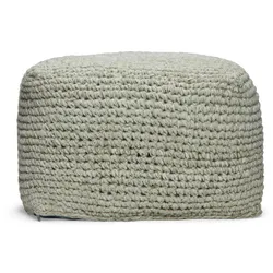 SUNS AREZZO Pouf aus recycelten PET Green mix 55x55x40