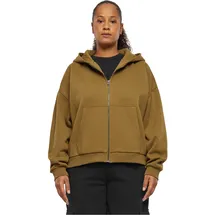 URBAN CLASSICS Damen Kapuzenpullover Ladies Boxy Zip Hoody summerolive XXL