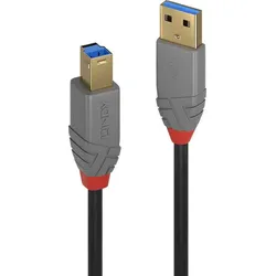Lindy USB 3.0 Typ A to B (1 m, USB 3.0), USB Kabel