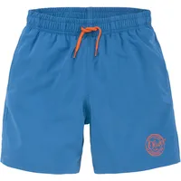 S.Oliver Badeshorts mit seitlichem Logodruck blau