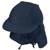 Sterntaler Bademütze mit Nackenschutz uni in marineblau | Gr.: 49 cm
