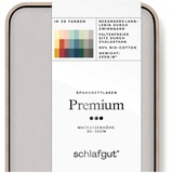 SCHLAFGUT Premium Baumwolle 140 x 200 - 160 x 220 cm gray light