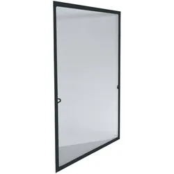 Grafner® Insektenschutz Fliegengitter 110x130 cm Fenstergitter anthrazit IS11074