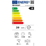 Sharp ES-WNFL914CMDA-DE Waschmaschine (9 kg, 1400 U/min) schwarz