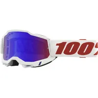 100% 100%, Unisex, Sportbrille, Goggle Accuri 2 Pure - Mirror red-blue Lens, Blau, Rot