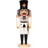 Saico Original Nussknacker Husar weiß 10 cm x 10 cm x 29 cm