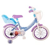 14 Zoll Kinder Mädchen Fahrrad Kinderfahrrad Mädchenfahrrad Mädchenrad Rad Disney Elsa Frozen 2 die Eiskönigin Volare 21560 - Blau