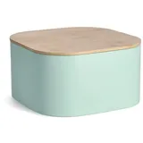 neuetischkultur Brotkasten Metall mit Holzdeckel