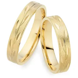 Trauring PHÖNIX "Schmuck" Gr. 62, gold (gelbgoldfarben), Fingerringe, Damen, 62, Gelbgold 333, 4mm, Made in Germany