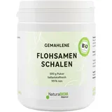 NaturaBIOM Bio Flohsamenschalen Pulver 500g, gemahlen – 99% Reinheit, 90% Ballaststoffe – vegan, glutenfrei, ohne Zusätze, laborgeprüft, ideal für bewusste Ernährung, DE-ÖKO-070