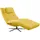 KAWOLA Relaxliege LETICIA Polyester 70 x 100 x 200 cm Gelb mit Nackenkissen