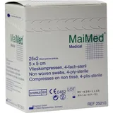 Maimed Vlieskompressen 5 x 5 cm 50 Stück