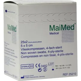 Maimed Vlieskompressen 5 x 5 cm 50 Stück