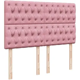 vidaXL Boxspringbett 140 x 200 cm Rosa