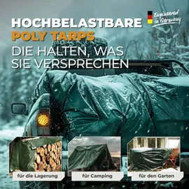 Bio Green Rainexo Abdeckplane 3 x 4 m Grün/Blau