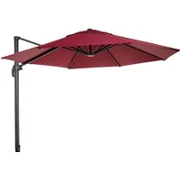 Mendler Gastronomie-Ampelschirm HWC-A96 Ø 400 cm bordeaux Alu inkl.