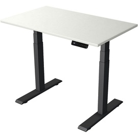 Kerkmann Move 2 elektrisch höhenverstellbarer Schreibtisch weiß rechteckig, T-Fuß-Gestell grau 100,0 x 60,0 cm