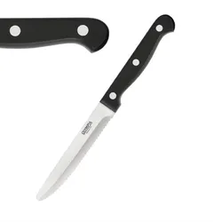 Gastronoble Olympia Steakmesser mit runder Spitze | schwarz | 21,5cm | 24 Messer