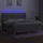 vidaXL Boxspringbett mit Matratze & LED Hellgrau 200x200 cm Stoff