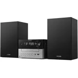 Philips TAM3205M2 HiFi Mikromusik-Anlage, Bluetooth-fähig, CD-Player, USB, Auracast FM Radio, 85% PCR-Material