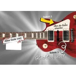 Apollo Geburtstagskarte A4 E- Gitarre APOLLO 97679 m. Musik