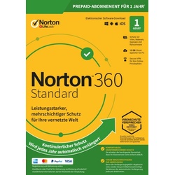 Norton 360 Premium 10 Geräte 1 Jahr | 75 GB Cloud-Backup | Kein Abo