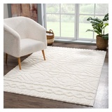 Carpet City Hochflor-Teppich »Focus 3382, Boho-Style«, rechteckig, beige
