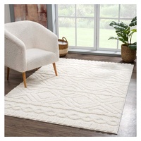 Carpet City Hochflor-Teppich »Focus 3382, Boho-Style«, rechteckig, beige
