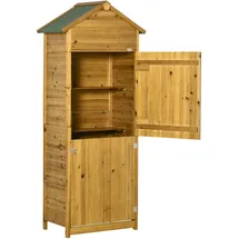 Outsunny Geräteschrank 0,79 x 0,49 m Naturholz