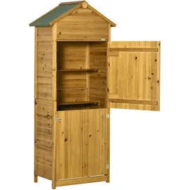 Outsunny Geräteschrank 0,79 x 0,49 m Naturholz