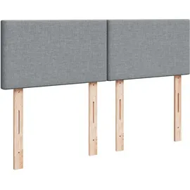 vidaXL Boxspringbett 140 x 200 cm Hellgrau