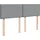 vidaXL Boxspringbett 140 x 200 cm Hellgrau