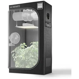 medimary Advance Grow Zelt 90 x 60 x 180 cm Schwarz