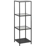 Actona Bücherregal 35 x 119,5 x 37 cm Schwarz
