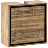 Woodkings Waschbeckenunterschrank Jolo massiv Holz Akazie schmal zum hängen Badmöbel Badezimmer klein Badezimmerschrank Badschrank Bad Unterschrank Massivholz Wandschrank