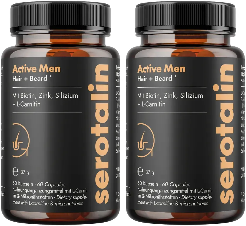 serotalin Active Men Hair & Beard1 - 2 x 60 Kapseln