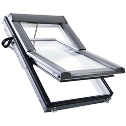 Roto Schwingfenster Designo R6 RotoTronic R68C W2E Comfort Verglasung Elektro Holz Weiß Dachfenster, 54x118 cm (5/11)