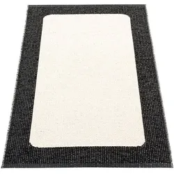 pappelina Ilda Outdoor-Teppich - black / vanilla 70 x 120cm