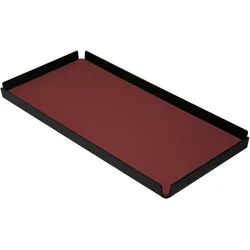 Stil Casa Stil Haus, set 6 Tabletts für Hotel-Zimmer, Innenraum aus Polyurethan gepaart, 35x17 cm, Farbe bordeaux.