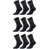 CHiLI Lifestyle Socks Chili Lifestyle Sportsocken, Baumwolle, 9 Paar, schwarz, Tennis Herren Damen,
