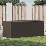 furnicato Gartenbox 180 x 90 x 70 cm 1-tlg. Braun